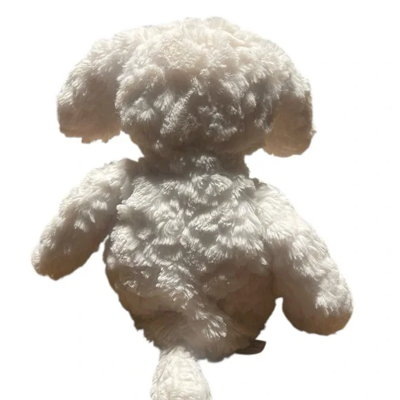 Mary Meyer Fluffy Floppy Cream Dog Plush – 8” Soft Cuddly Puppy - Picture 4 of 6